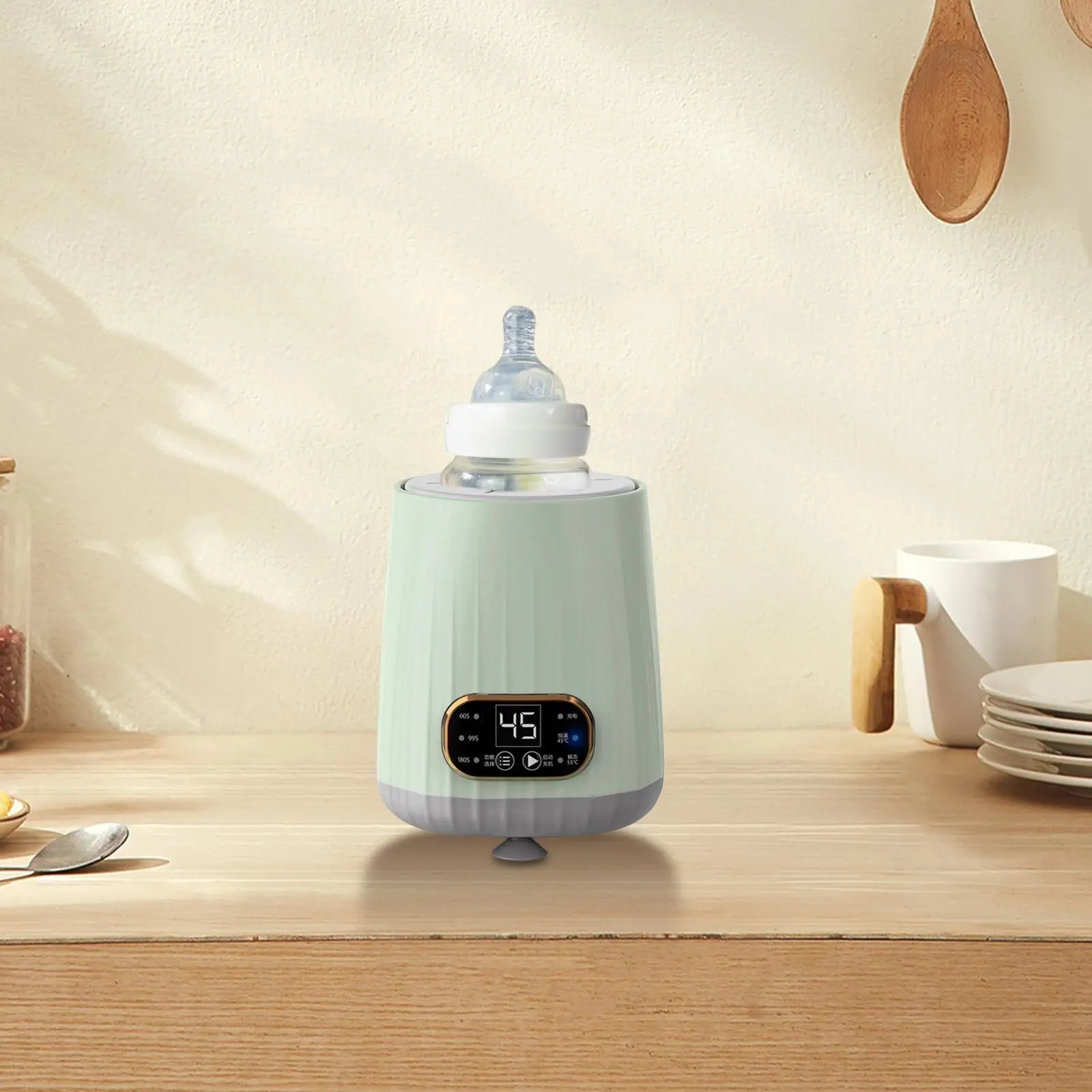 Electric Milk Bottle Shaker LED Display 3 Gears Electric Milk Blender Adjustable for Picnic Camping Shopping Traveling Daily Use