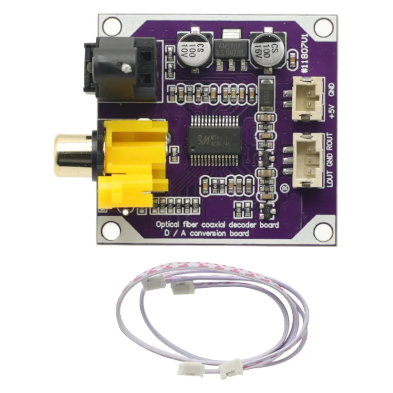 DAC Digital Audio Decoder 24bit 192khz Optical Fiber Coaxial Digital Signal Input Stereo Output Decod board