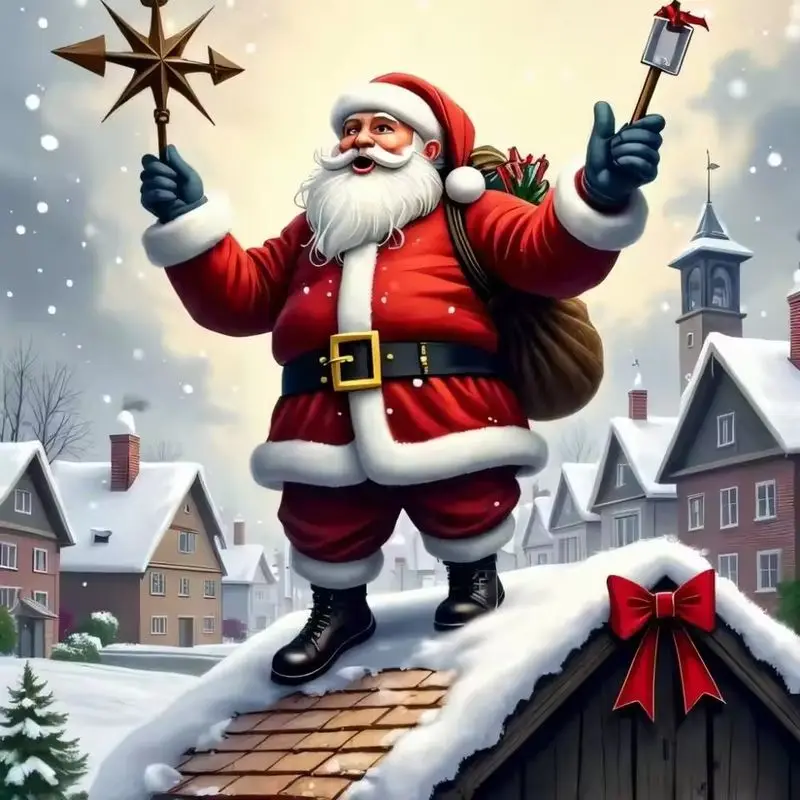 

GATYZTORY 5D DIY Diamond Embroidery Santa Claus Full Square Diamond Painting Handmade Christmas Gift Home Decoration