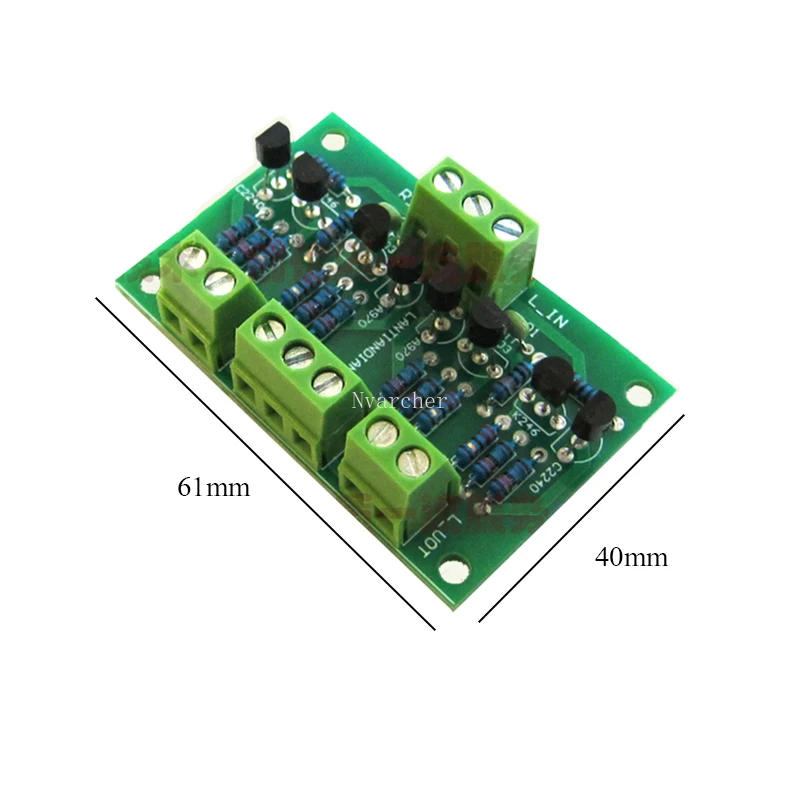 Nvarcher JFET input Cascoded Buffer Preamp Board Stereo Preamplifier use of 2SK246/2SJ103, C2240/A970 FOR CD player