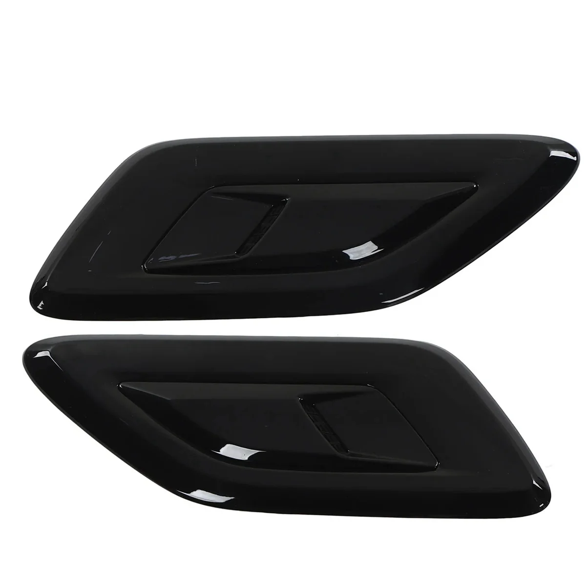 

2Pc Hood Air Vent Outlet Trim for Land Rover Range Rover Sport Black