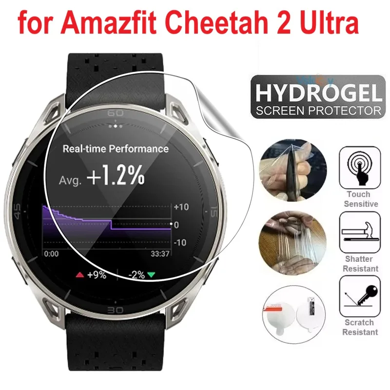 Protetor de Tela de Hidrogel TPU (10 Peças) para Smartwatch Amazfit Cheetah 2 Ultra - Película Protetora HD Transparente e Macia