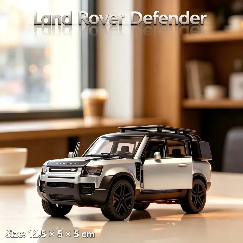 1:36 Boxy Off-road SUV Diecast Alloy Car Model, Pull Back Toy with Openable Doors, Desktop Collection Ornament