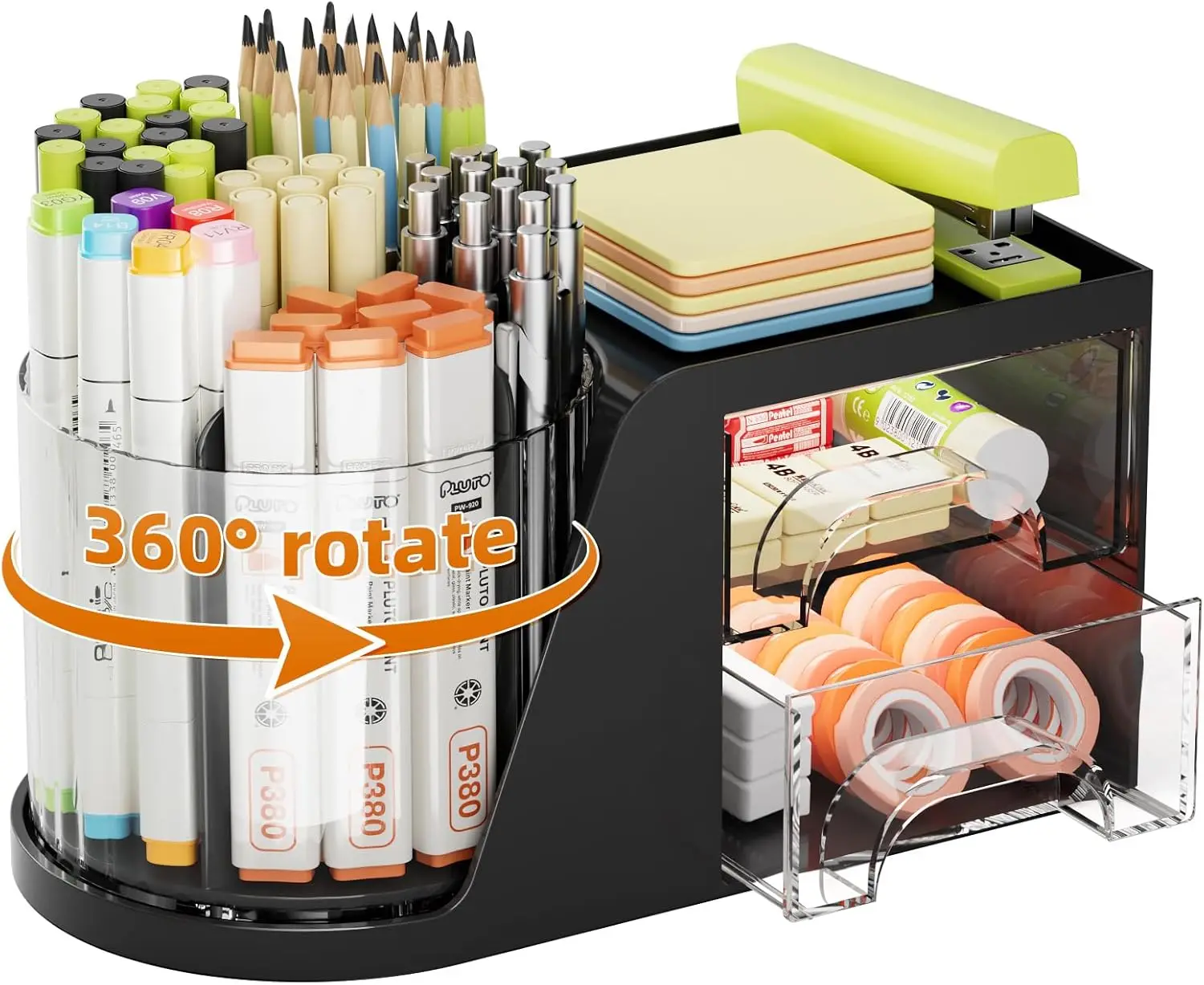 Mesh Office File Tray with Pen Holders