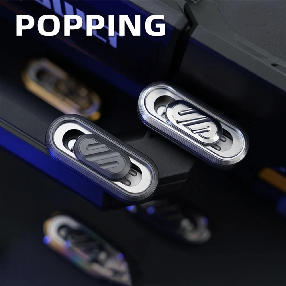 POPPING Stemvork Fidget Slider Spinner Zirkoniumlegering EDC Anti Stress Speelgoed ADHD Angst Relief Zintuiglijke Focus Fidgeting Speelgoed
