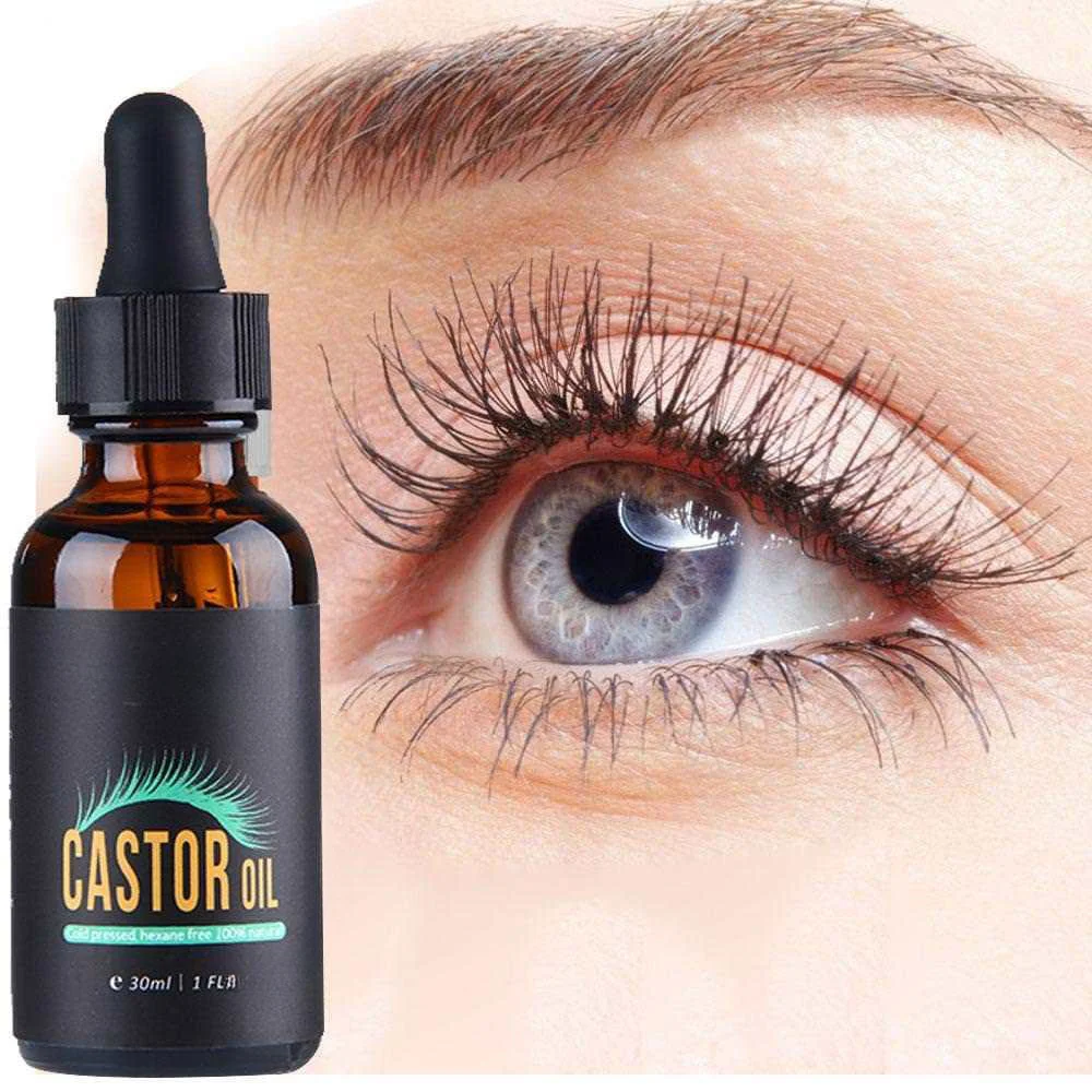 Natuurlijke Ricinusolie Wimper Groei Serum Wenkbrauw Verlenging Vloeibare Etherische Olie Dikker Wimpergroei Enhancer Mascara