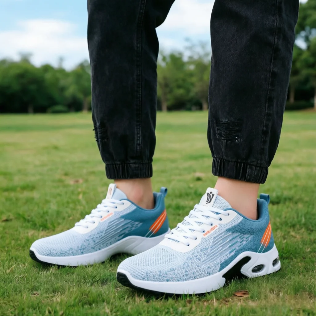Men's Fashionable Running Shoes Breathable Mesh Air Cushion Support for Gym And Daily Wear image 3