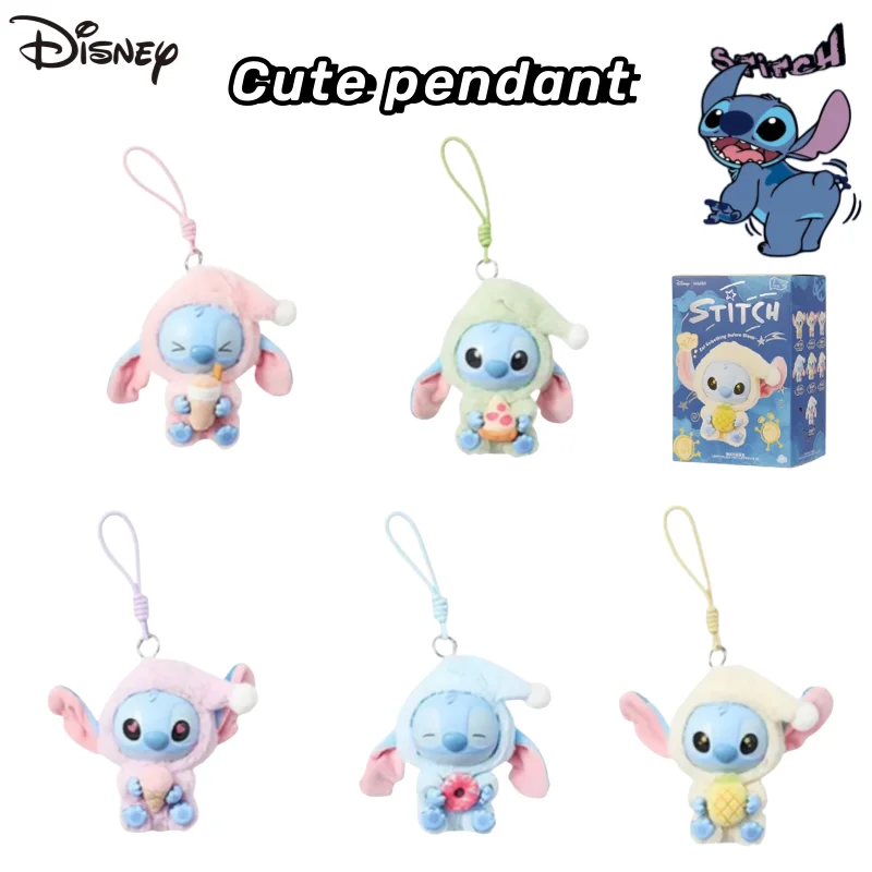 

New Lilo & Stitch Stitch Kawaii Cute Sleepy Pajamas Collection Surprise Blind Box Keychain School Bag Decoration Pendant Gift