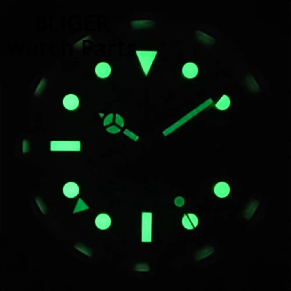 BLIGER GMT Watches Men's Luxury Sapphire Automatic Mechanical Watch 40MM Stainless Steel Waterproof Watch Luminous Ceramic Bezel