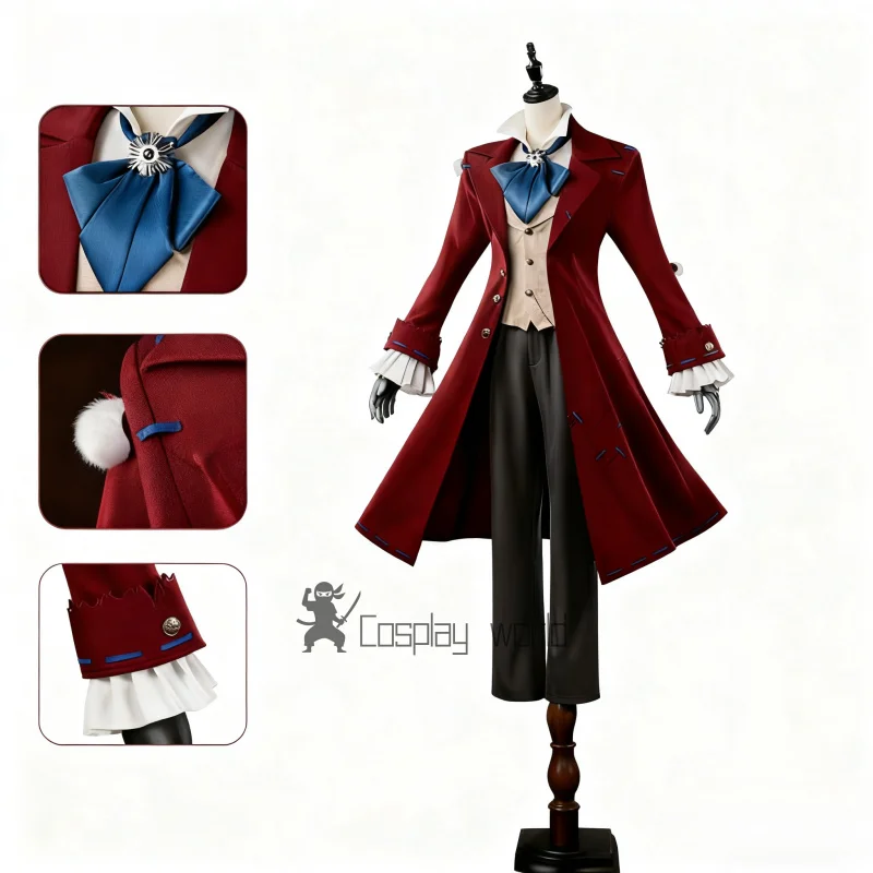 

Identity V Cosplay Costume Composer Embalmer Red Suit Handsome Uniform Halloween Christmas Carnival Party Suit Fancy Outfits