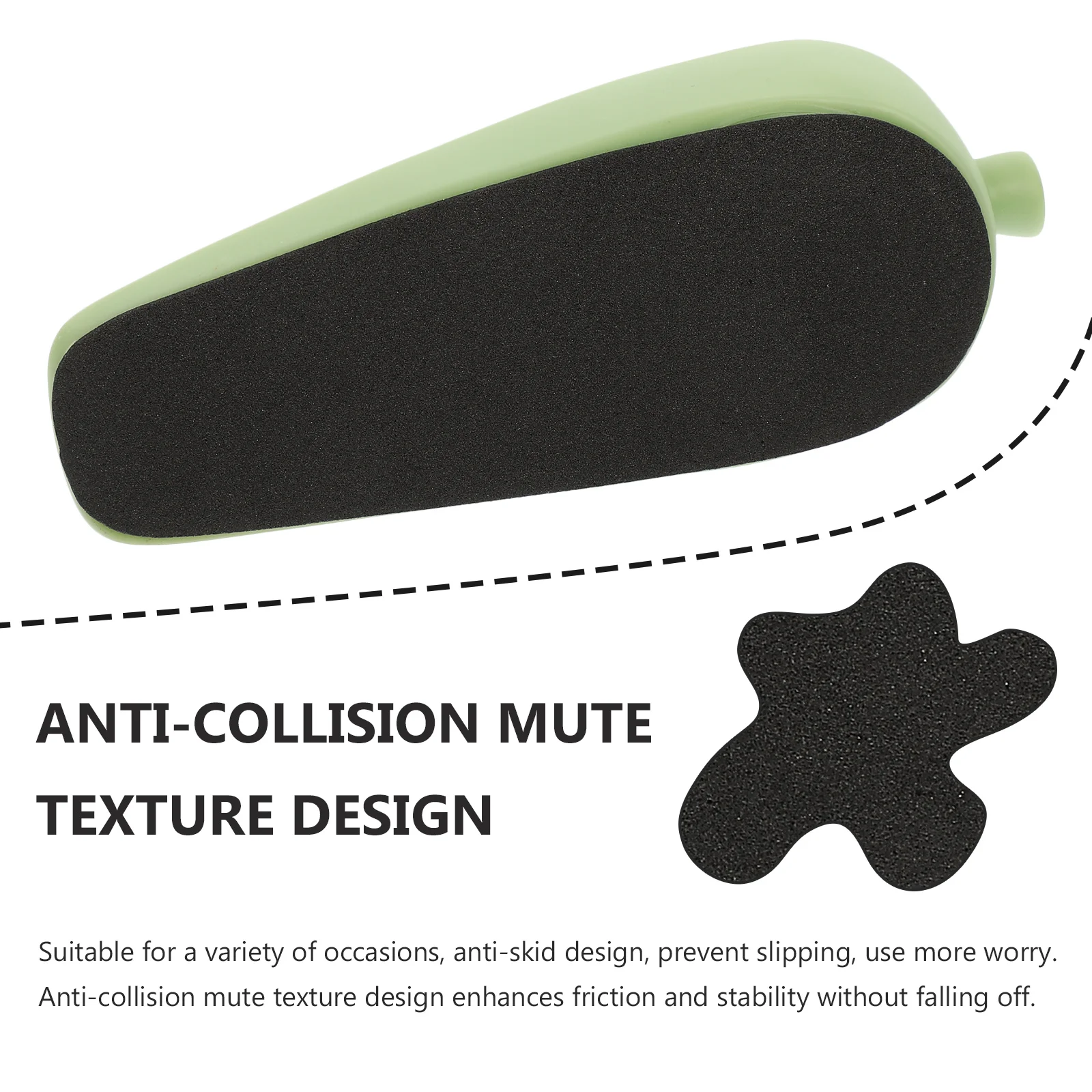 

Stopper Wedge Vinyl Anti-Slip Blocker For Home Safety Door Protection Wedges Door Stopper Tools Hardware