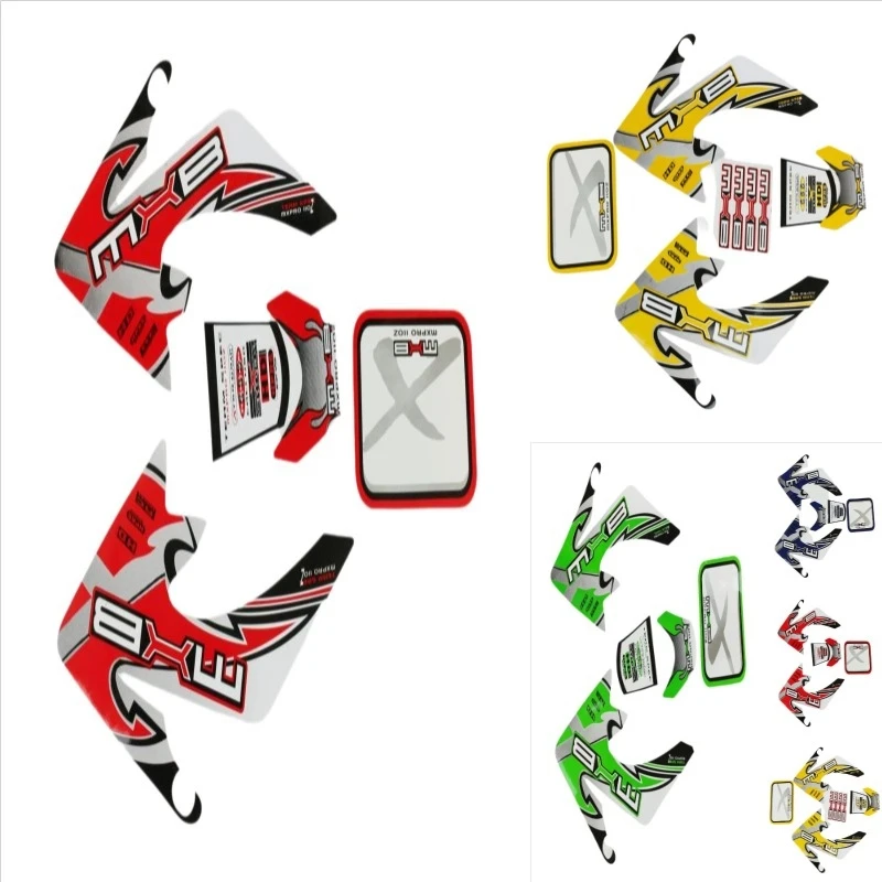 For CRF50 Body Kit Motorcycle Sticker Decal Graphics Fairing Universal  Dirt Pit Bike Motocross