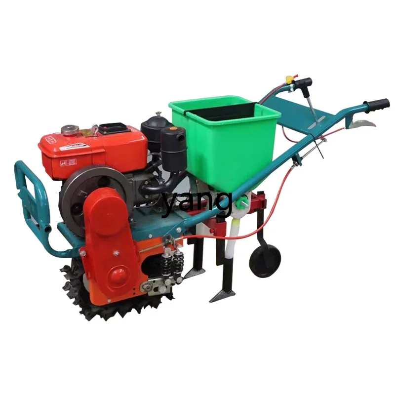 LH micro-tiller multi-functional tillage machine crawler fertilization sowing plowing plough ditching agricultural use