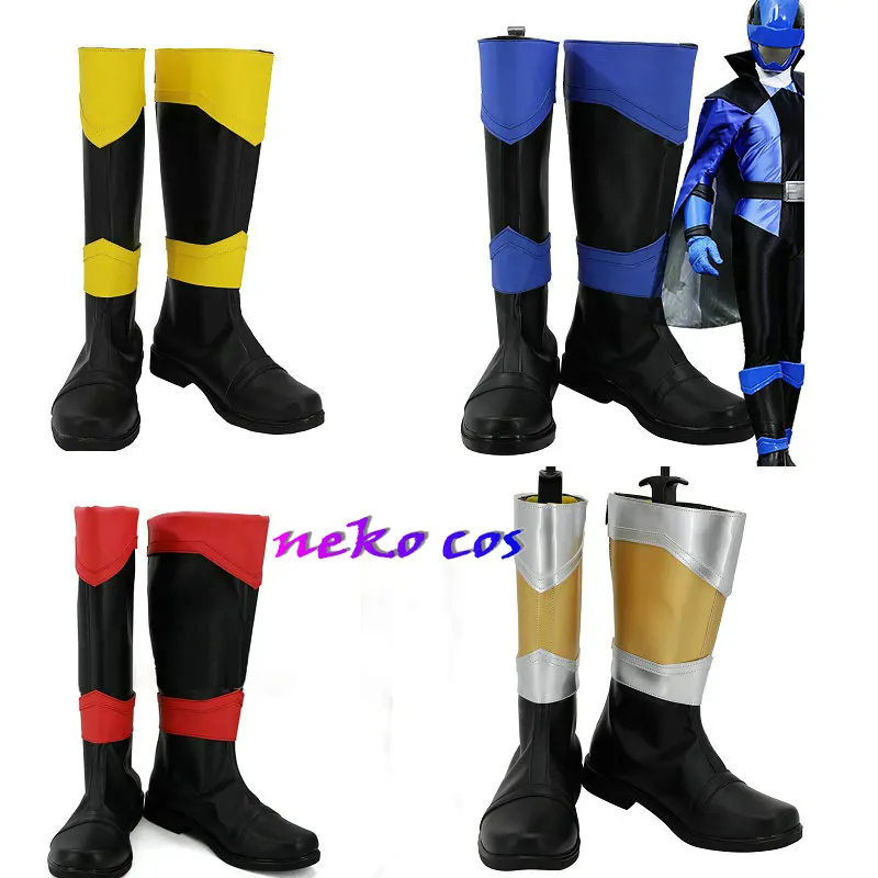 

nekocos Kaitou Sentai Lupinranger boots Cosplay Costume shoes