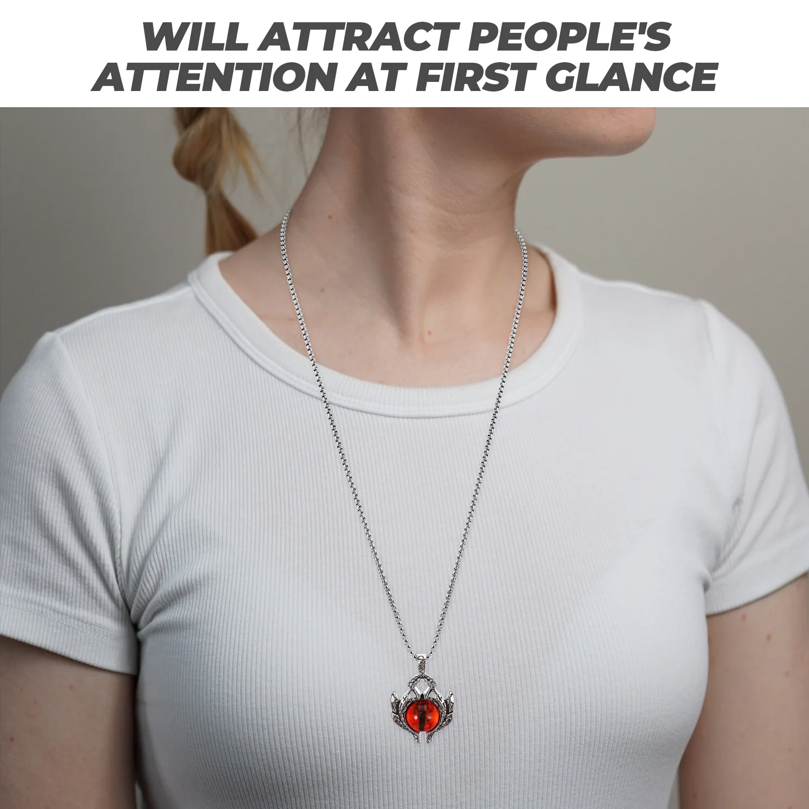 

Eye Evil Eye Clavicle Chain Women Unique Metal Lightweight H made Necklace Gift Pendant Accessories Jewelry