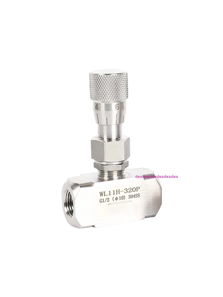 

304 stainless steel large and small diameter flow control valve straight through internal thread flow control valve WL11H -320P