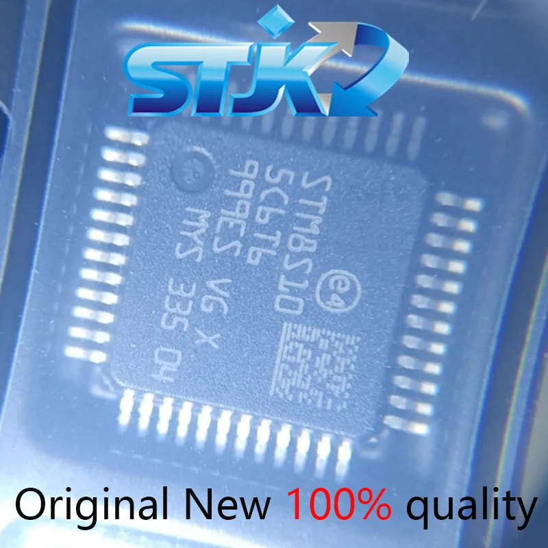 10pcs/lot STM8S105C6T6 STM8S105 LQFP48