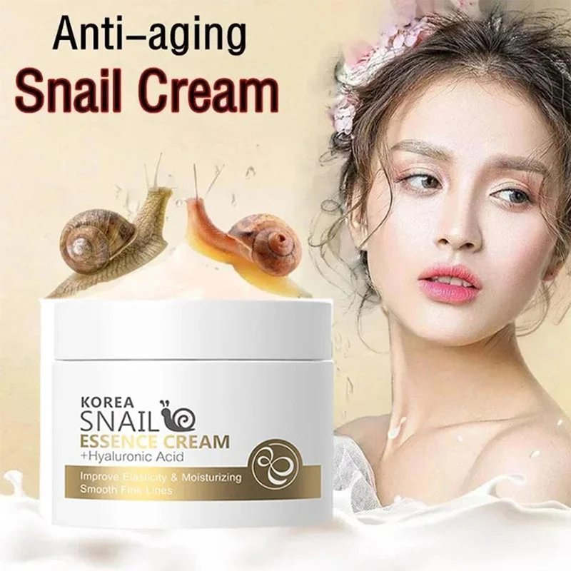 Snail Wrinkle Remover Facial Cream Firming Lift Anti-aging Fade Fine Lines Oil-Control Whitening Moisturizing Repair Skin Care