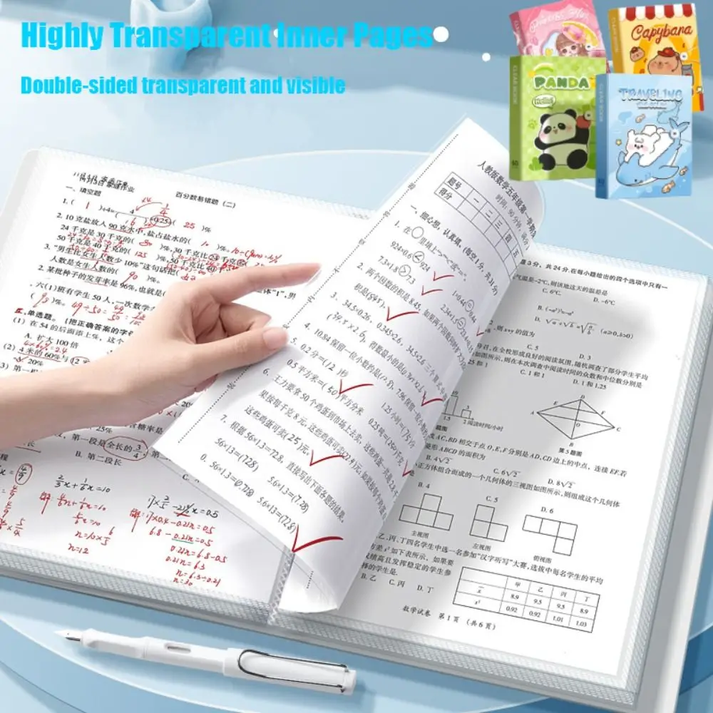 Capibara A4 Document Bag Organ Bag Waterproof File Classification Holder Large Capacity Envelope Folder Document Folder