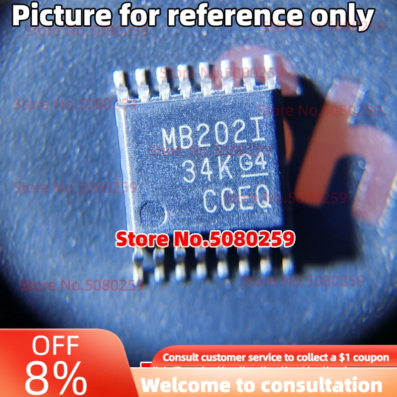 Driver de linha e receptor IC Chip, MAX202IPWR, MAX202CPWR, MAX3232EIPWR, TSSOP16, RS-232, Novo, 5pcs