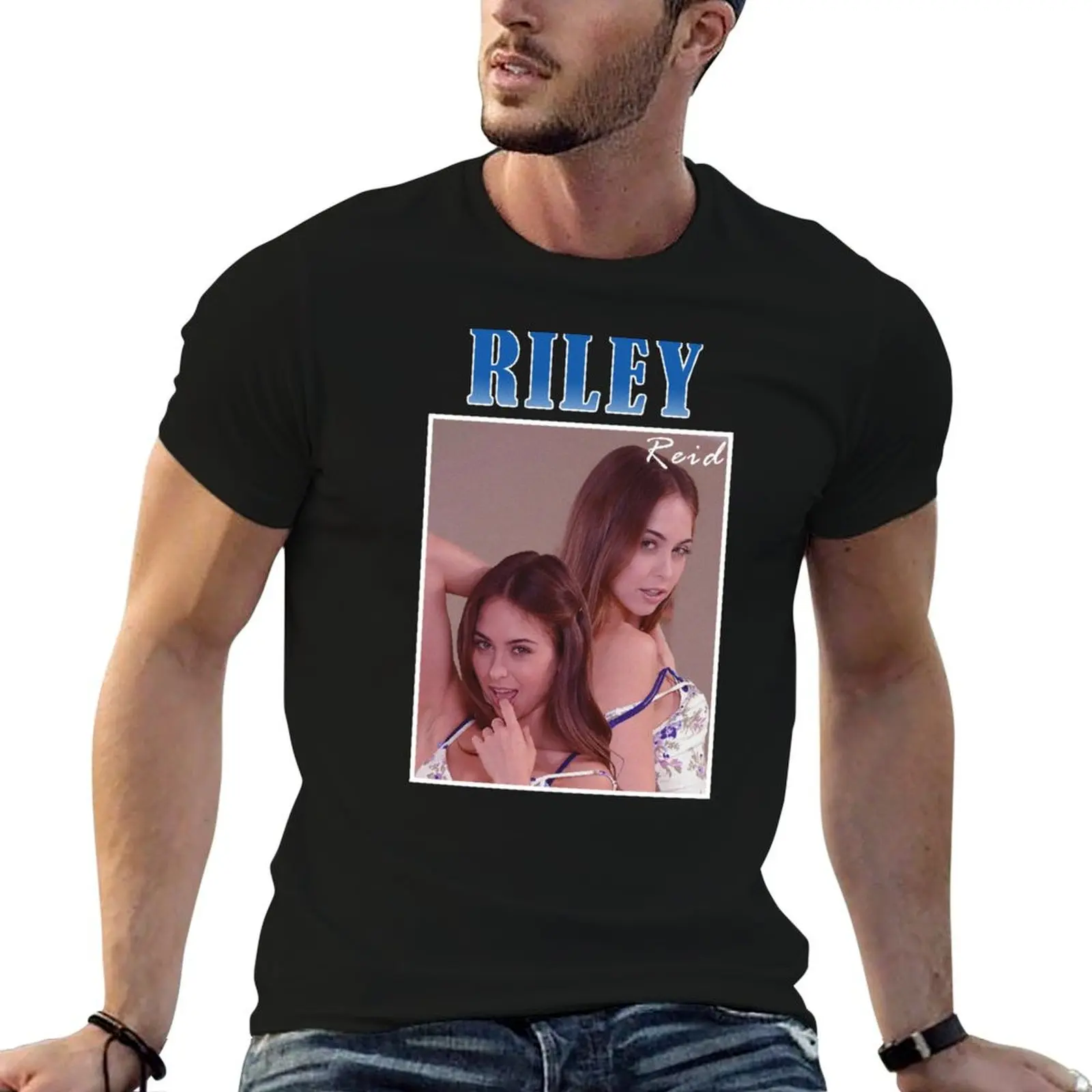 Riley reid vintage T-Shirt graphic t shirts vintage anime shirt graphic shirts plain mens t shirt graphic