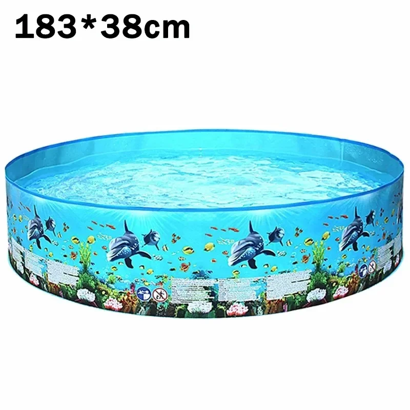 Family Inflatable Swimming Pool Children Outdoor Swimming Pool Summer Backyard Kids Toddlers Baby Boys Girls Ocean Pools Toys