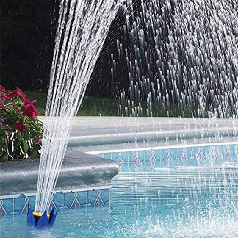 AT29-1 Piece Pool Fountain Adjustable Waterfall Pool Fountain Spray Inground And Above Ground Pool Plastic