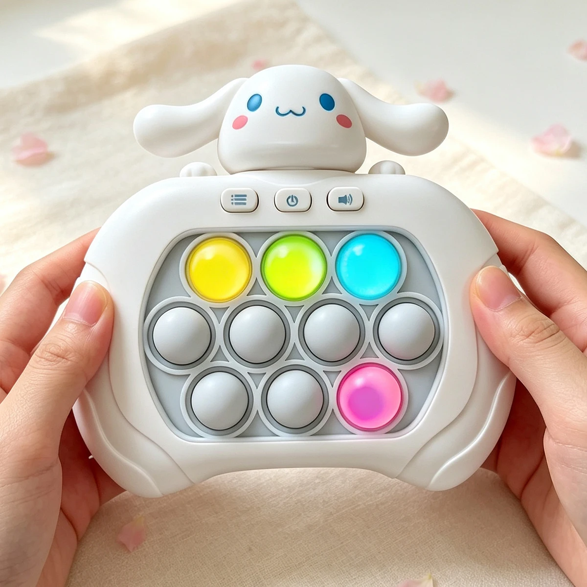 HOT Sanrio Kuromi Quick Push Game Pop Up Fidget Bubble Electronic Pop it Pro Game Lightweight Anti-Stress Toy Adult Gift