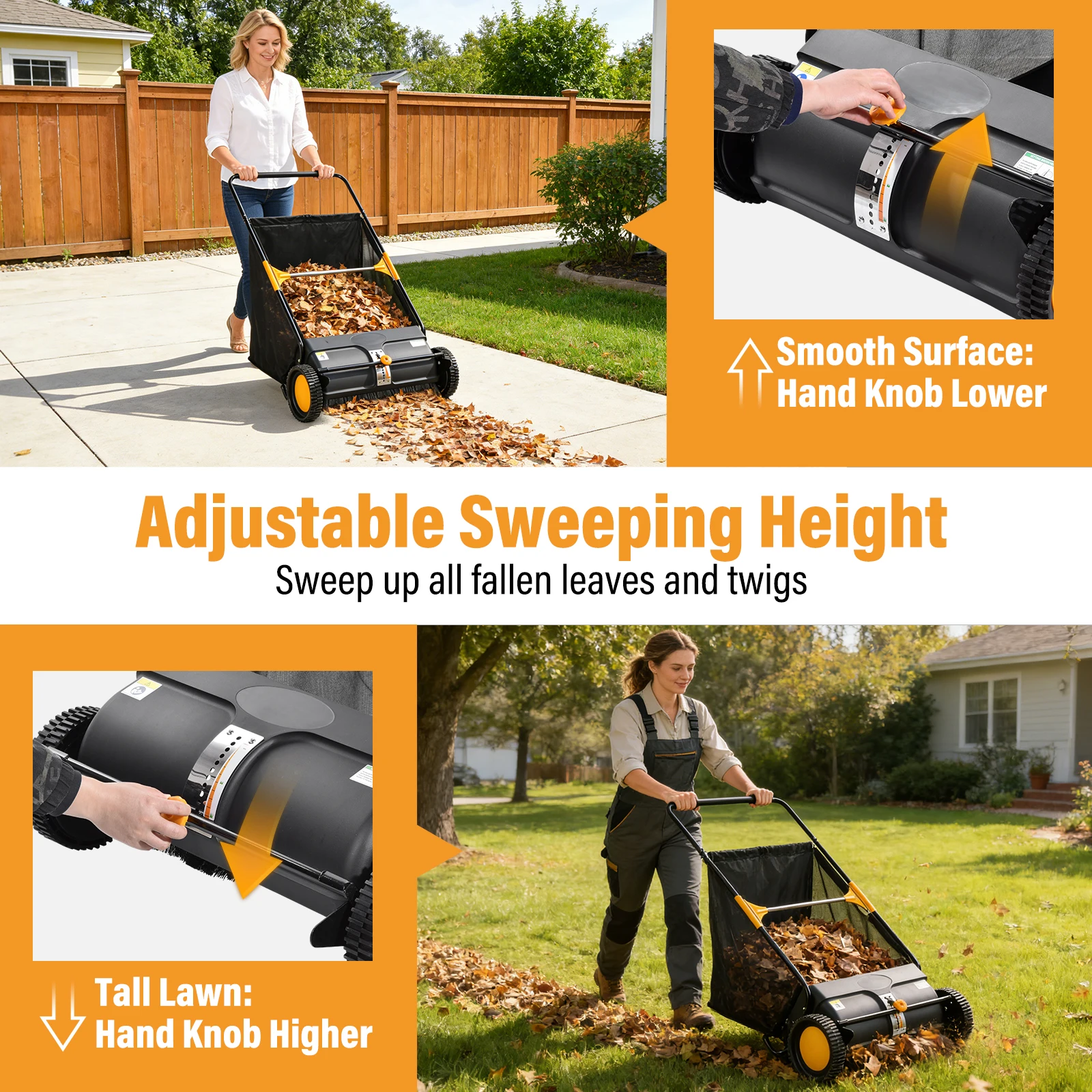 Heavy Duty Walk Behind Lawn Sw - Outdoor Power Broom review and price