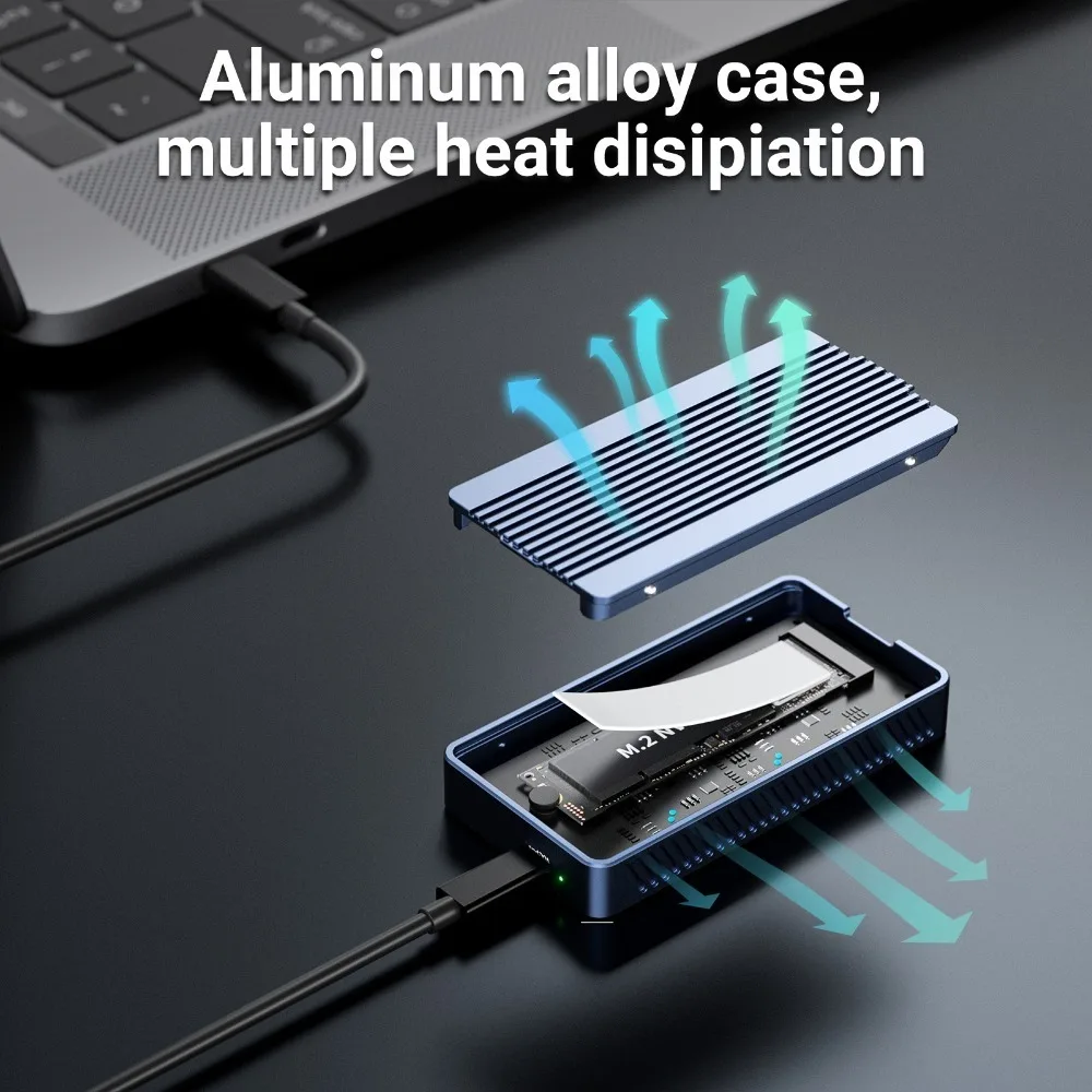 Imagem -04 - Acasis-gabinete Ssd Nvme M.2 Tipo-c Capa para Macbook Pro Usb 4.0 Compatível com Interface Thunderbolt e 40gbps