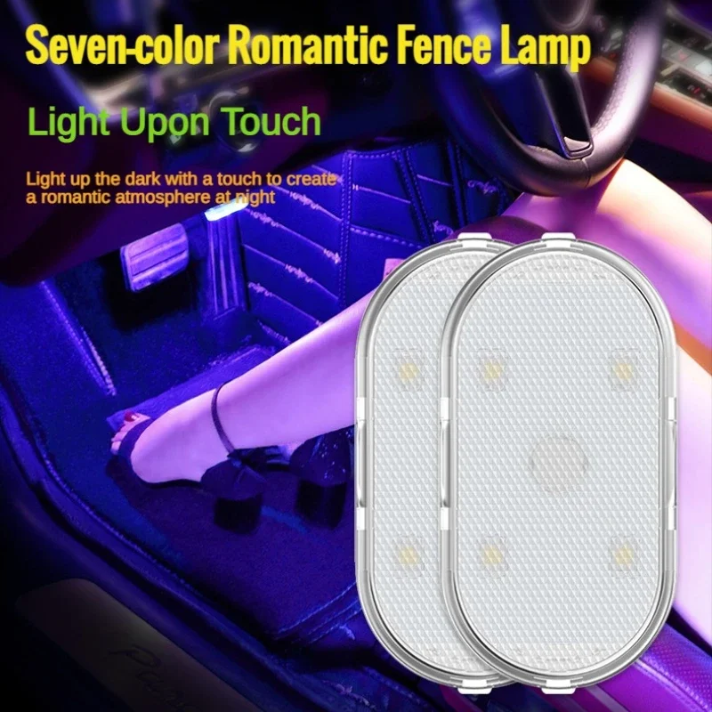 BLALION Car LED Touch Lights Wireless Interior Light Magnetic Auto Door Light Roof Ceiling Lamp Reading Lamp USB Rechargeable 5V