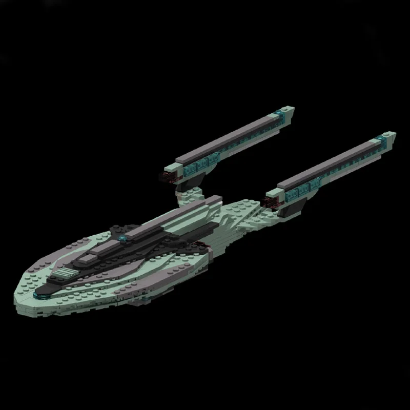 

814 шт. MOC Star Trekkes USS Aventine Vesta-Class Sleek Explorer DIY модель строительные блоки игрушки на день рождения подарок