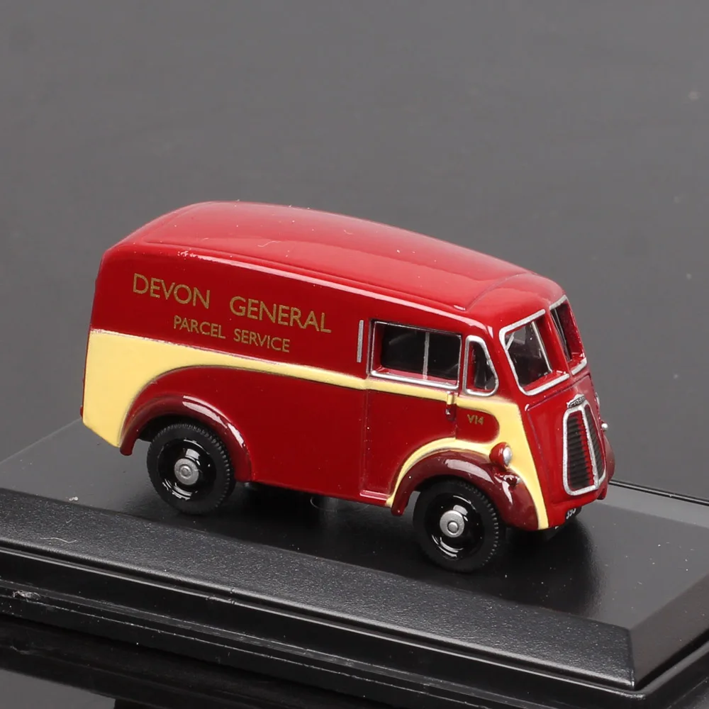 Oxford 1/76 OO Scale Tiny Morris J Van Devon Genera Truck l76MJ009 Diecast Car Model Toy Vehicles Collectibles Acrylic Box