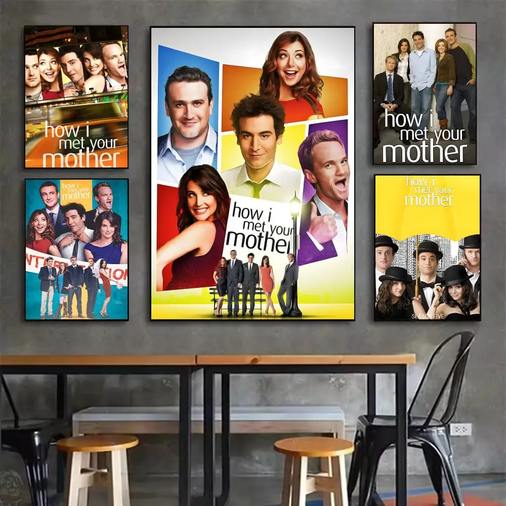 1pc How I Met Your Mother Classic Movie Poster Durable HD PVC Wall Art - Waterproof Dustproof Easy Install For Home Cafe