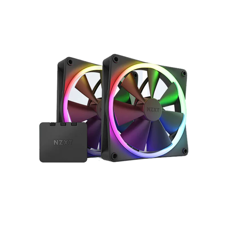 for F140 RGB Core Twin Pack black Case Fan For Gaming Computer Cooling Cooler RGB PC Case PWM Fan