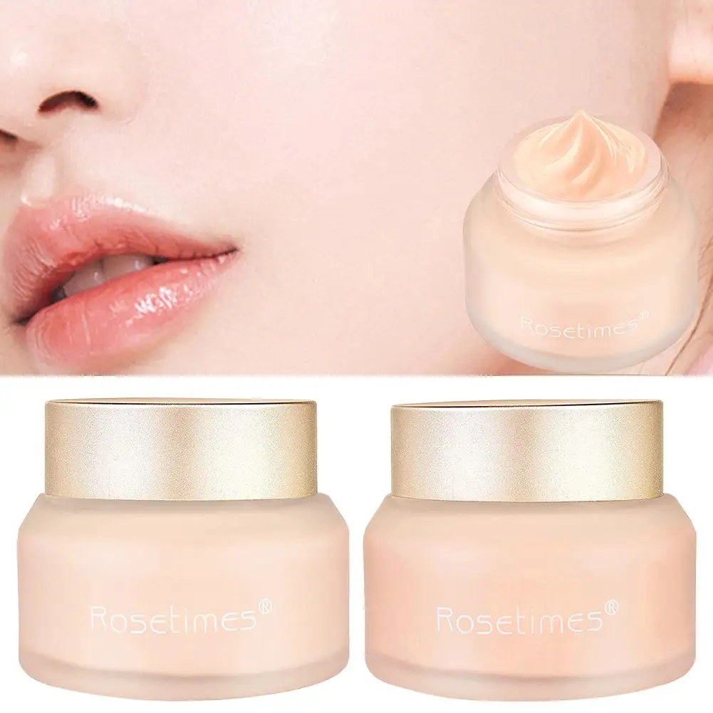 30g Soft Light Foundation Cream Waterproof And Sweat-proof Oil Control Beginners Makeup Face Concealer Moisturizing U9w4