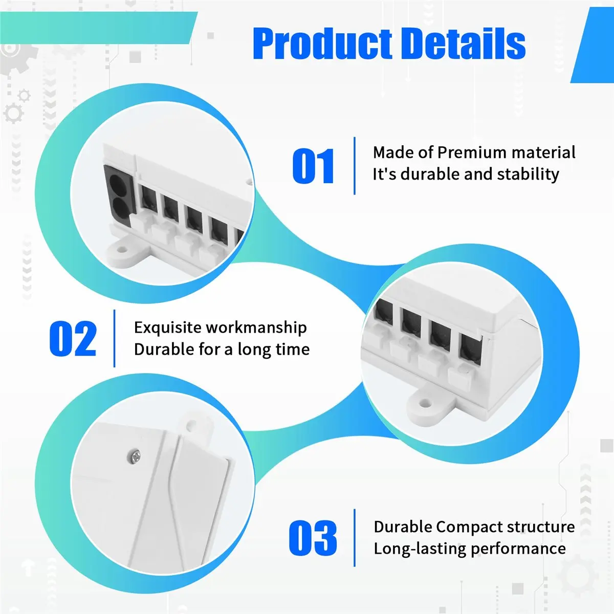 OKgood Optical Fiber Distribution Box 8-Core Wall Mounted Indoor and Outdoor Optical Fiber Distribution Box