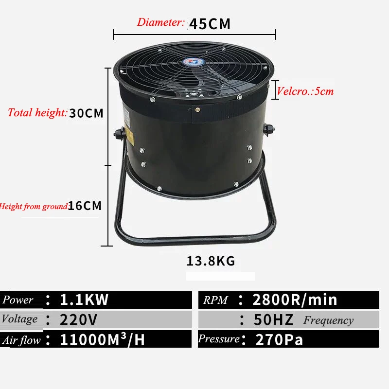 220V Air Blower for Dancer 1100W 1.5HP 1HP Super Powerful Sky Dancer Fan Blower For Advertising Blower