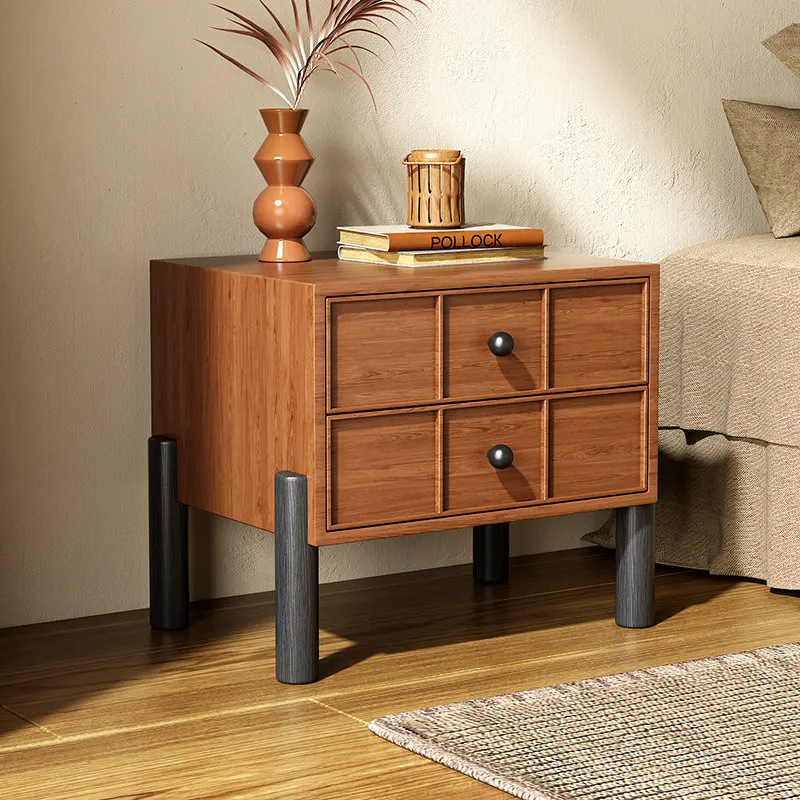 #Glossy European Bedside Table Protect Hidden Brown Weird Narrow Bedside Table Cute Nordic Safe Mesa De Noche Bedroom Furnitures