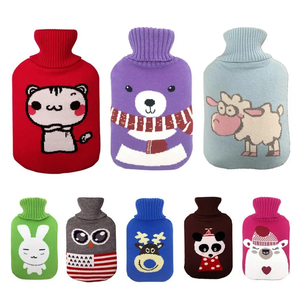 Removable Protective Cover Water Bottle Mouse Print 2000ml Elk Rabbit Hot Bag