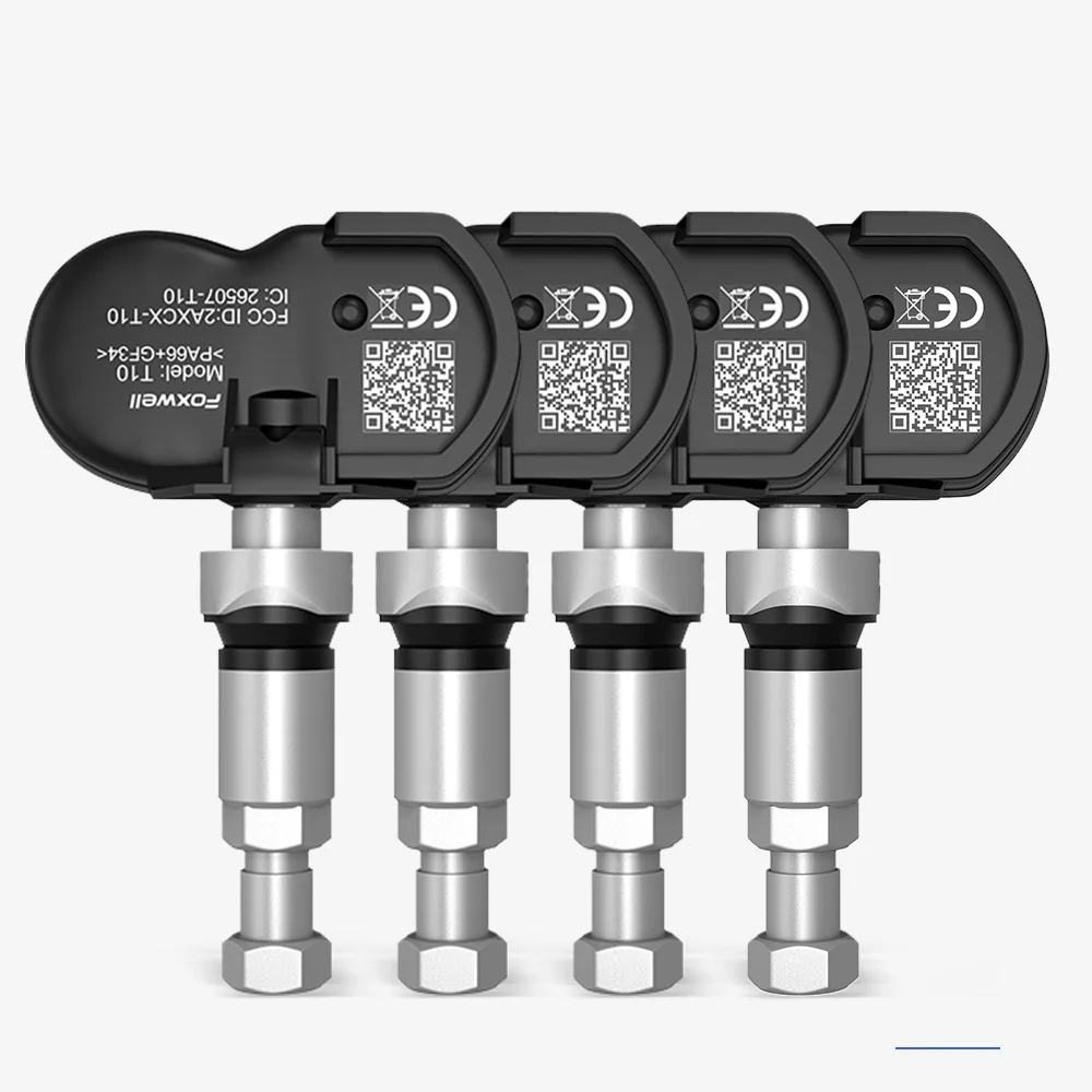 FOXWELL T20 Universele TPMS-sensor Dubbele frequentie 315 MHz 433 MHz Bandenspanningscontrolesensor Compatibel met T1000 T2000 Pro
