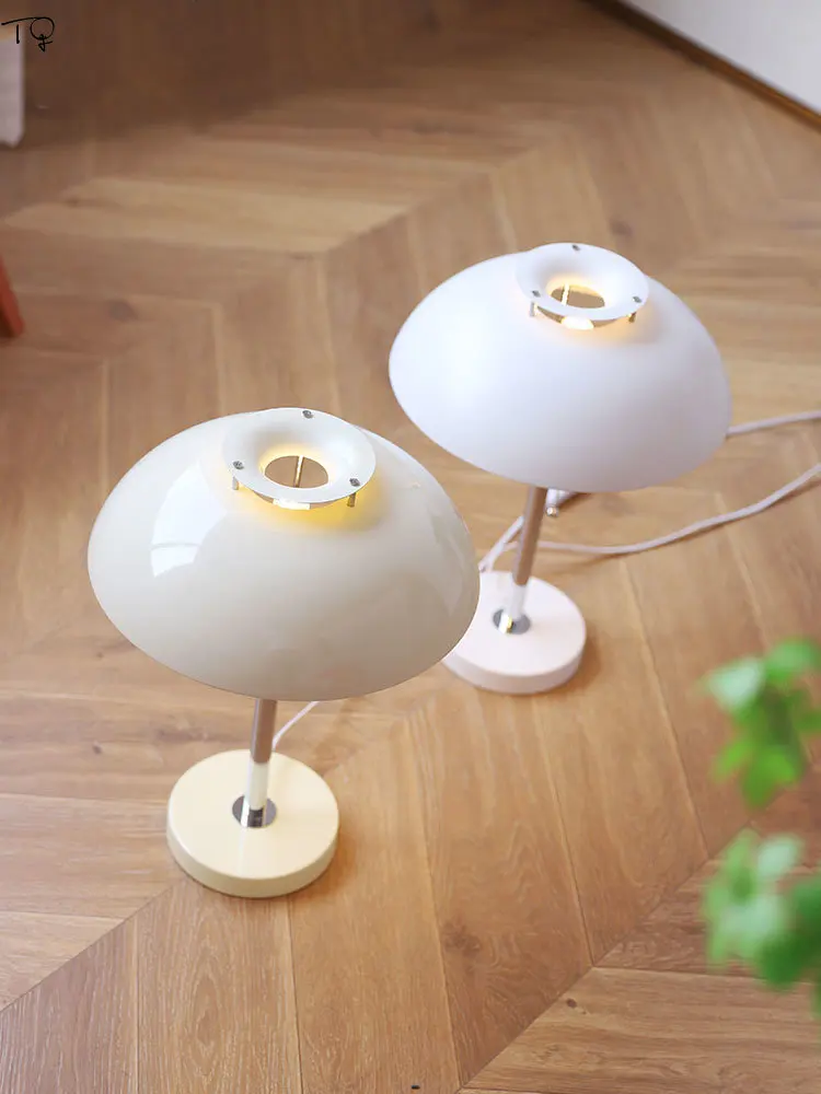 Modern Style Vintage Bauhaus Table Lamp LED E27 Retro Atmosphere Desk Lights Living Room Decoration Bedroom Bedside Studio