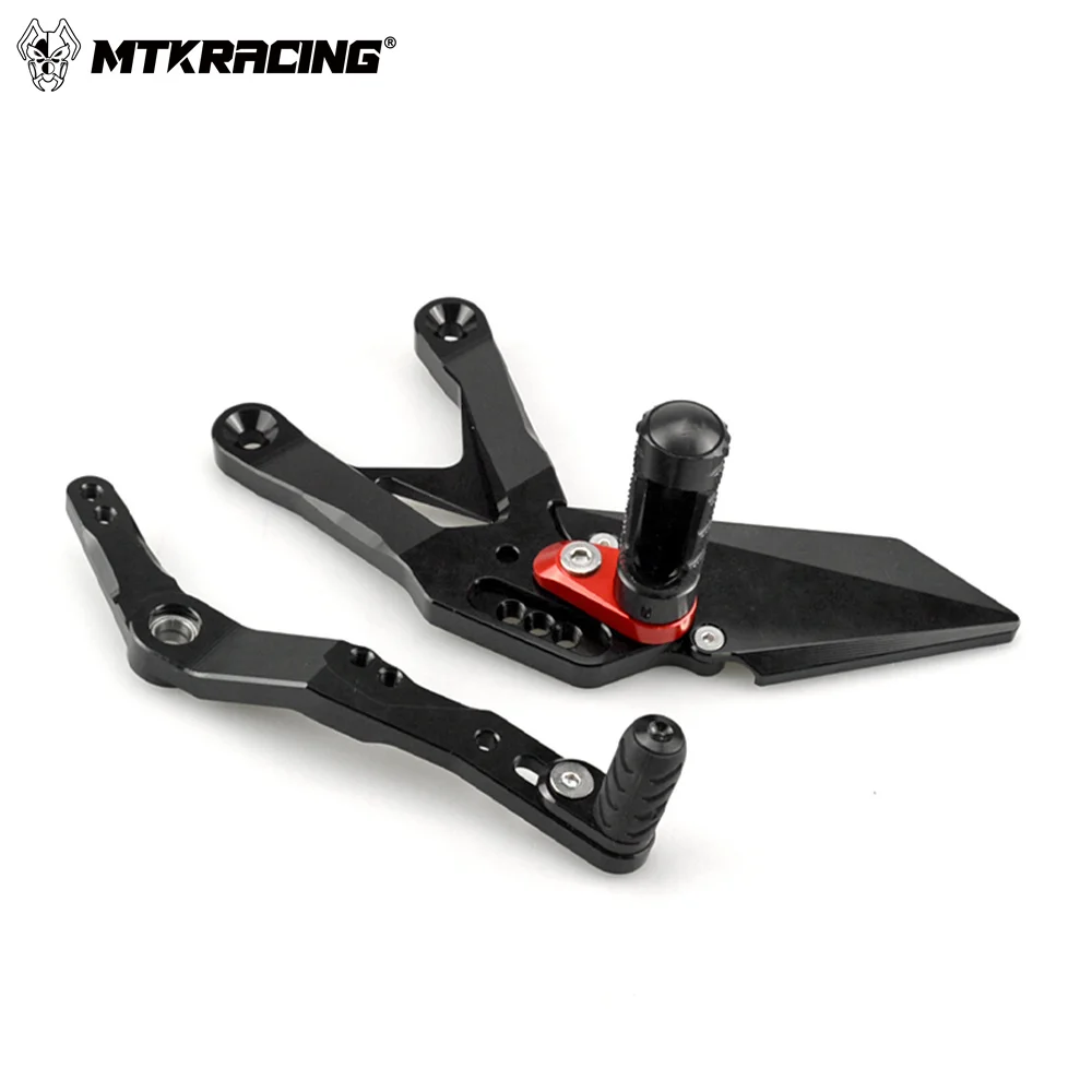 MTKRACING For YAMAHA YZF-R1 2015-2024 Rear Sets Heighten Pedal Adjustable Rearsets FootPegs Shift Lever Brake Kit