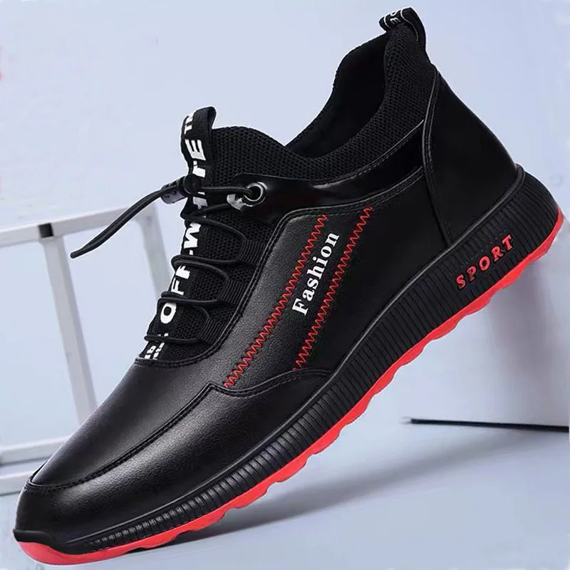 

Single Cotton Breathable Leather Shoes 2023 Autumn/Winter Fashion Shoes Casual Single Shoes Men's Running and Sports Shoes