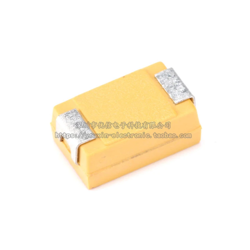 50 ชิ้น/CASE-D-7343 ตัวเก็บประจุแทนทาลัม SMD ประเภท D 10V 100UF ± 10% รหัส (107A) ส่วนประกอบแบบพาสซีฟ TAJD107K010RNJ