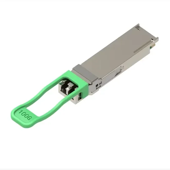 Moduli ricetrasmettitori CWDM4 in fibra monomodale 100G QSFP28 di alta qualità con una portata di 103,125 Gb/s.
