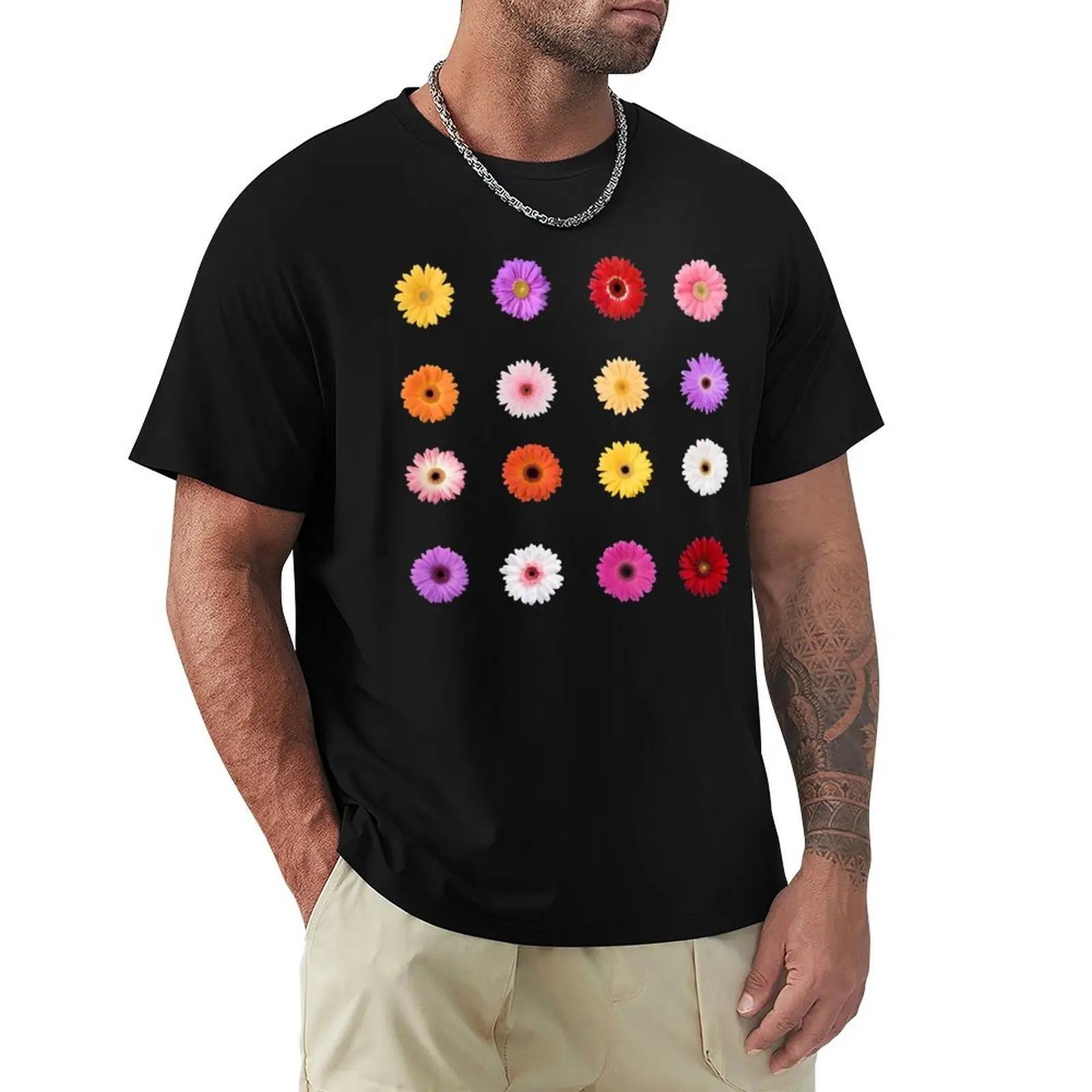 

Real Daisies T-Shirt Clothing cotton man t-shirts men clothings