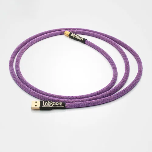 Labkable U-Link SP Telos Super Single Crystal Copper Audiophile HiFi USB Digital Cable for DAC Decoder