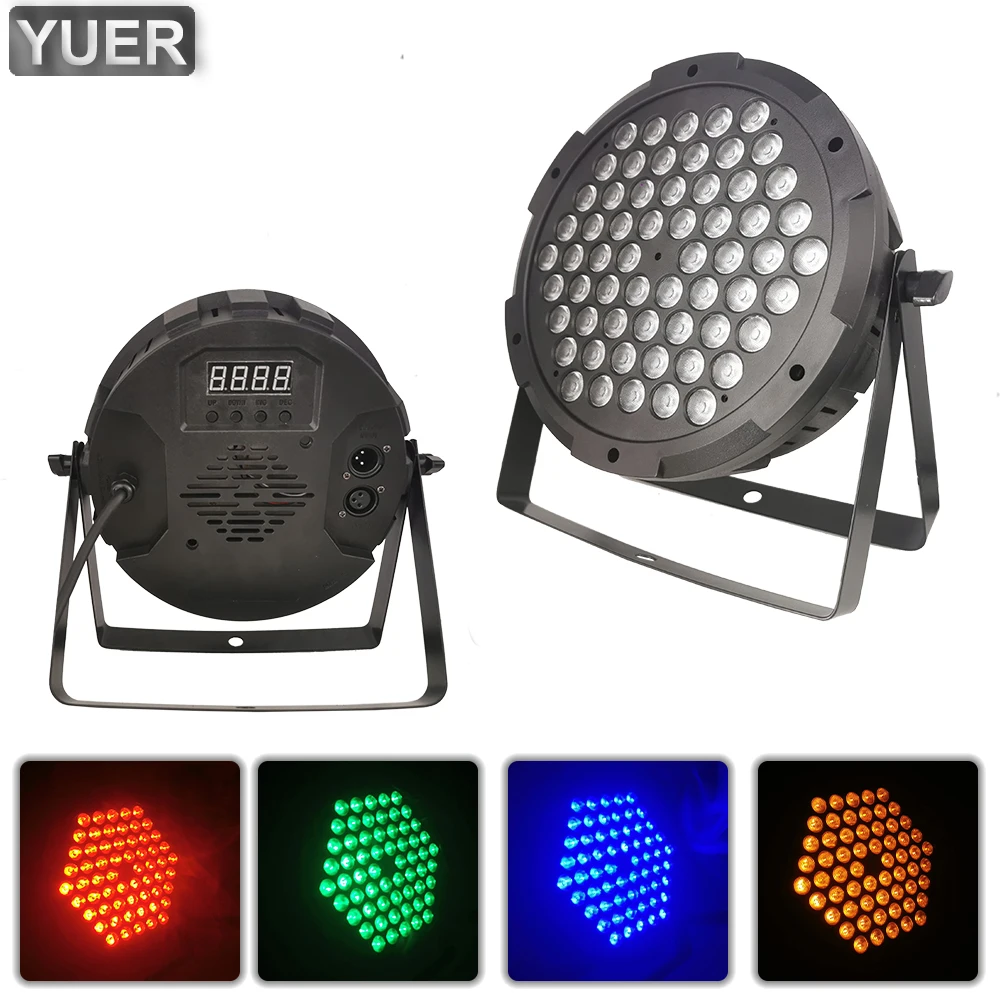 60 x3w RGB 3 in1 Par Light Dyeing effetto stroboscopico DMX512 7CH controllo musicale per DJ Disco Stage Wedding Room Indoor Party club Bar