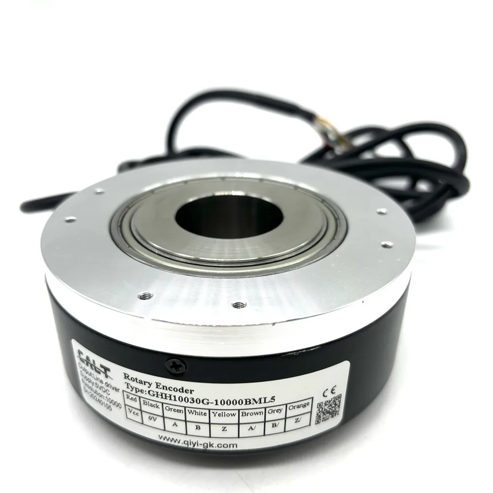 Line Driver Elevator Encoder 30mm Hollow Shaft Incremental Rotary Encoder 100MM Outer Size GHH10030G-10000BML5